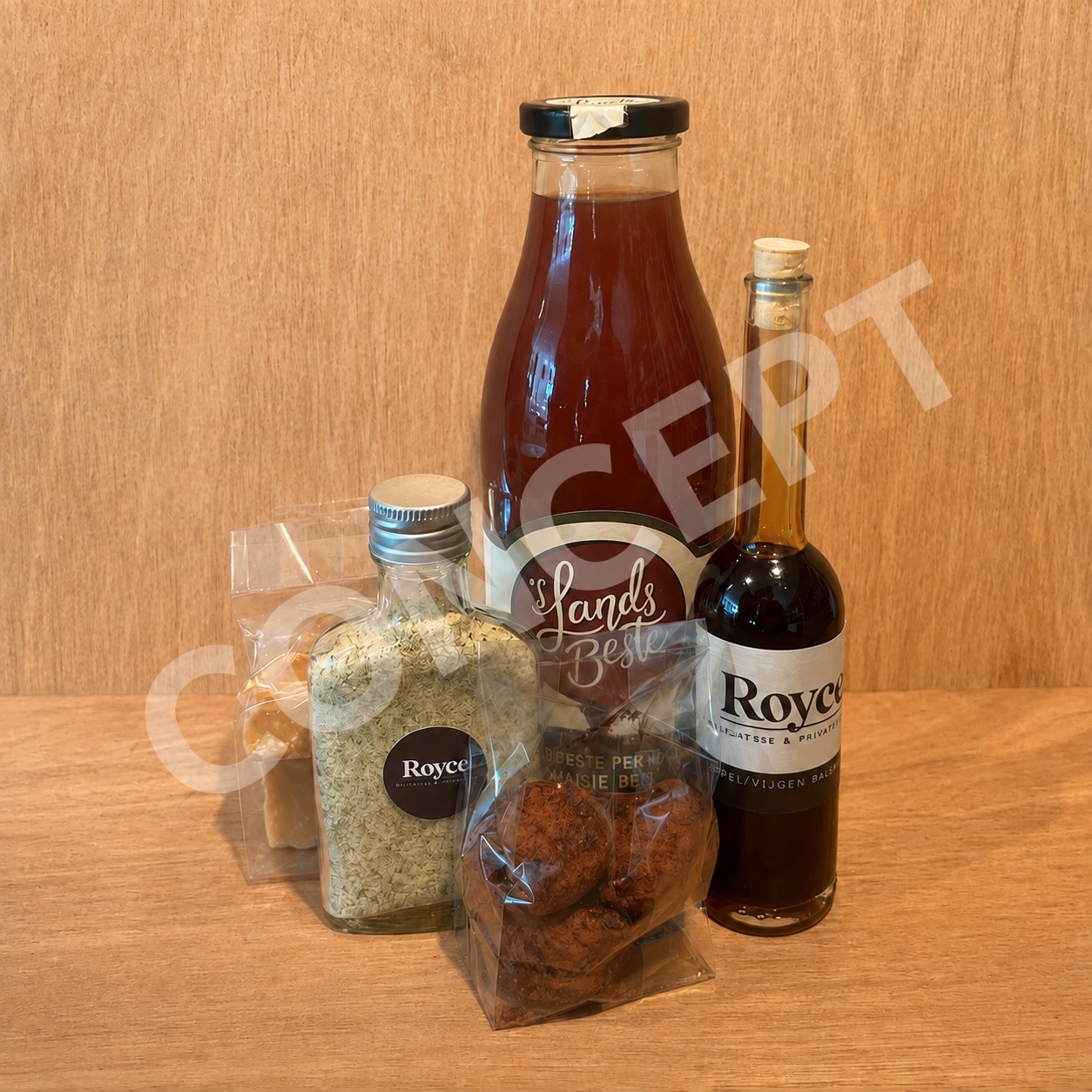 Royce inspiratiebeeld voor een lokale delicatessensamenstelling